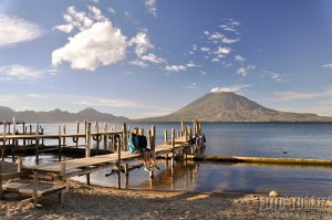 Panajachel a jezero Atitlan, Guatemala