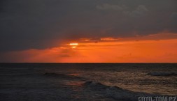 Západ slunce nad Karibikem